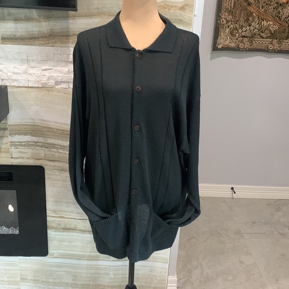 Adolfo Dominguez Long Gray Cardigan. Made in Spain. Size 7 - Picture 2 of 7